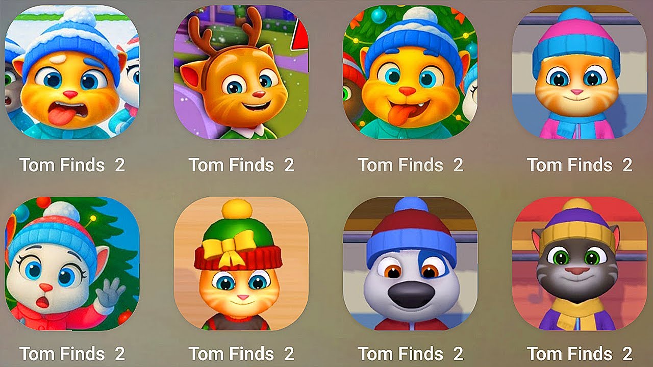 Talking Tom Finds 2 New Christmas update Ginger character Discover the Christmas house 😘