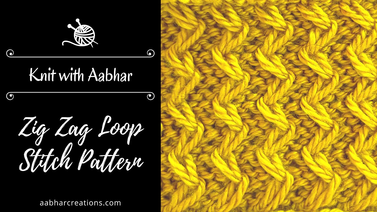 Zig Zag Loop Stitch Pattern
