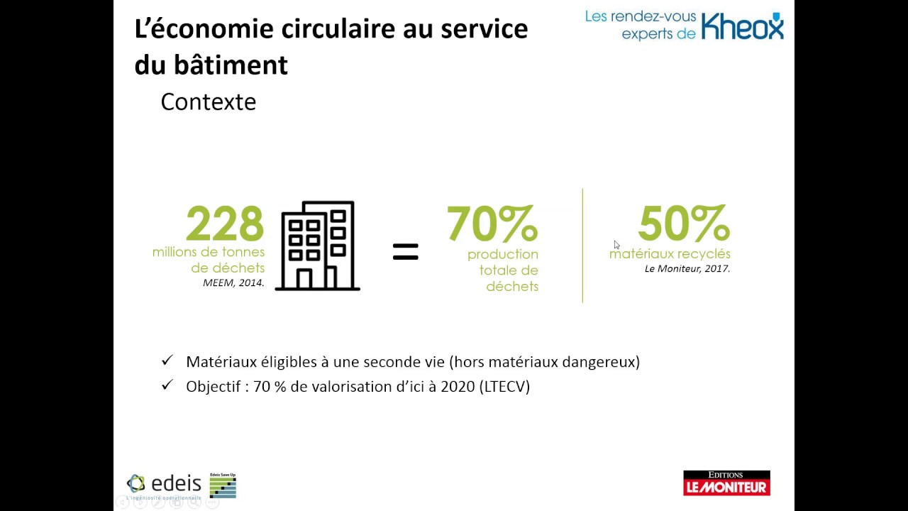 Rendez-Vous Expert Kheox : Économie circulaire, les acteurs de la construction s’y mettent