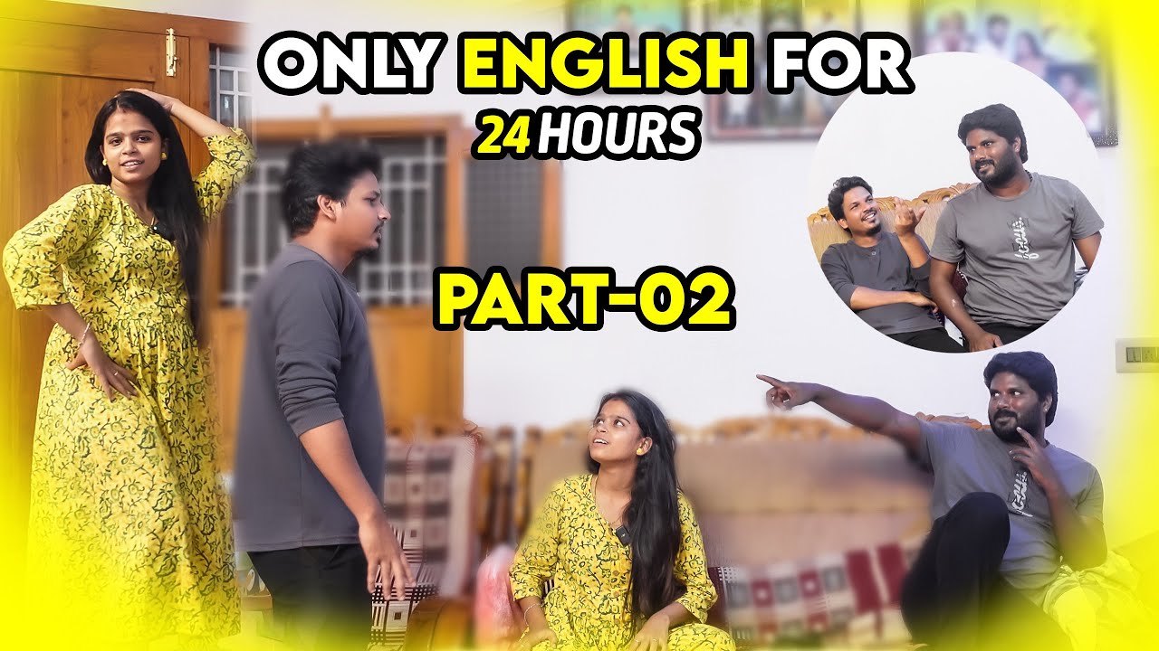 24 Hrs ONLY ENGLISH CHALLENGE 😂 Part - 2