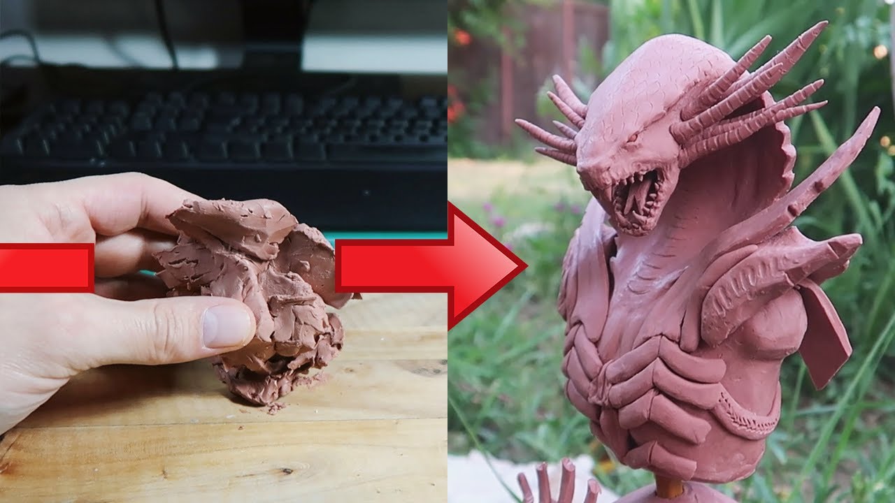 Venomage Sculpted in Clay - Character from Raid shadow legends.