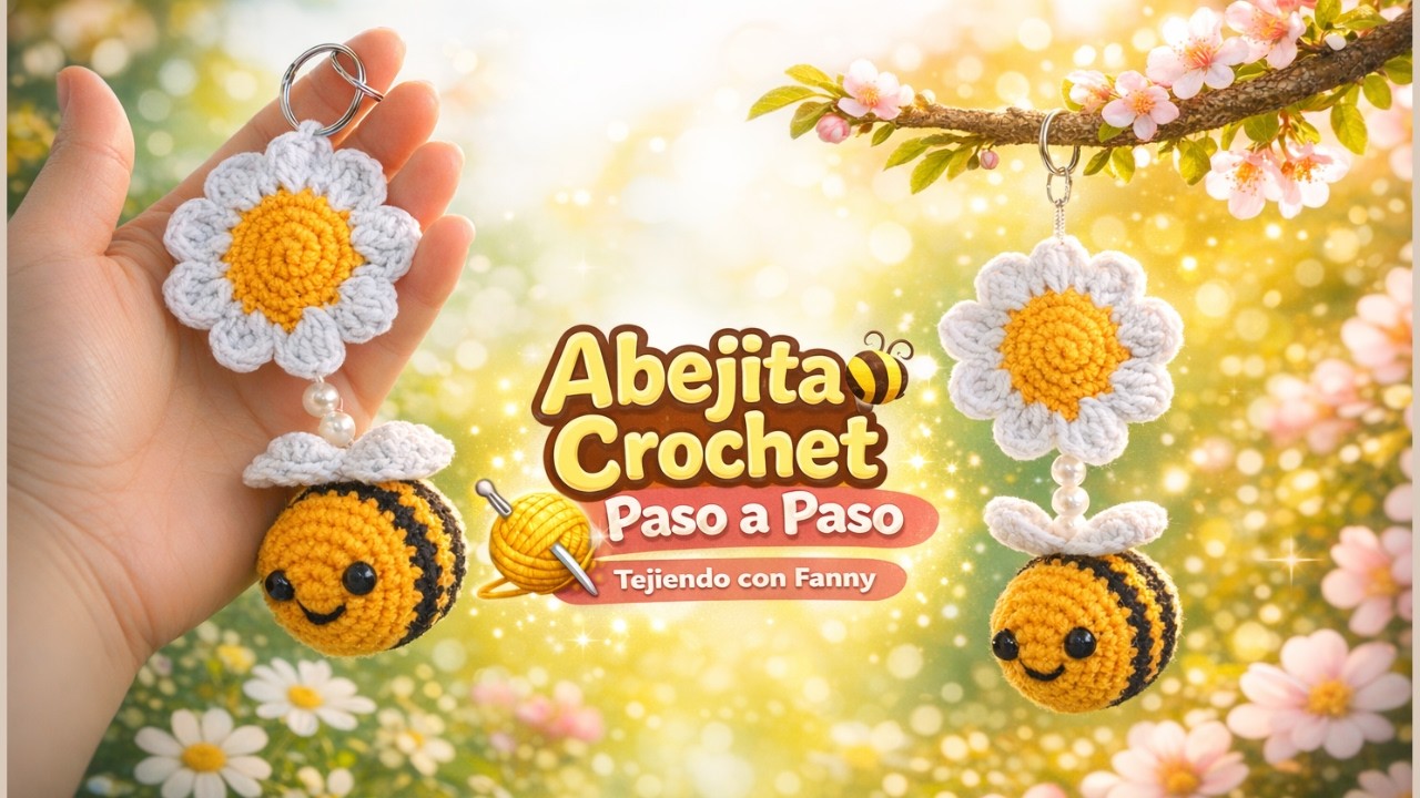 Llavero de Abejita Crochet 🐝 | Ideal para Regalar o Vender