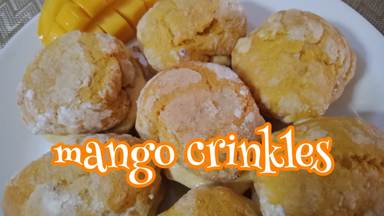 MANGO CRINKLES with CREAMCHEESE MANGO FROSTING [ how to ]