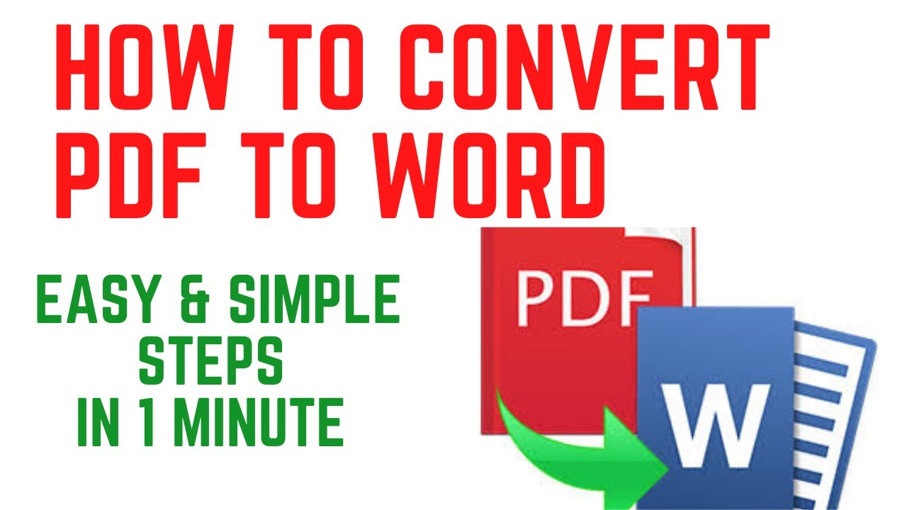 How to convert pdf to word | pdf to word conversion | 7StarTech