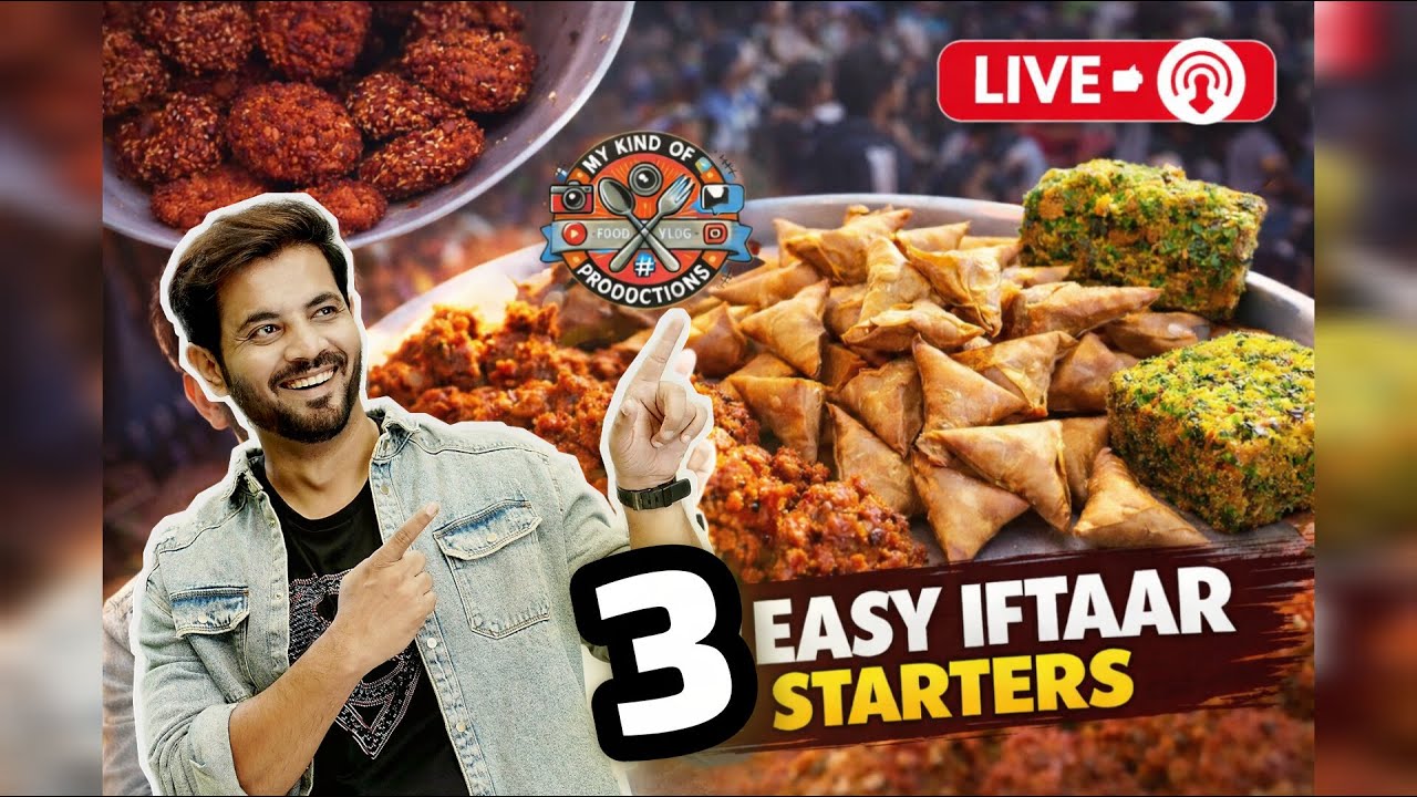 3 Iftaar Starters from Caterers Kitchen | Ramadan 2026 | Live Stream