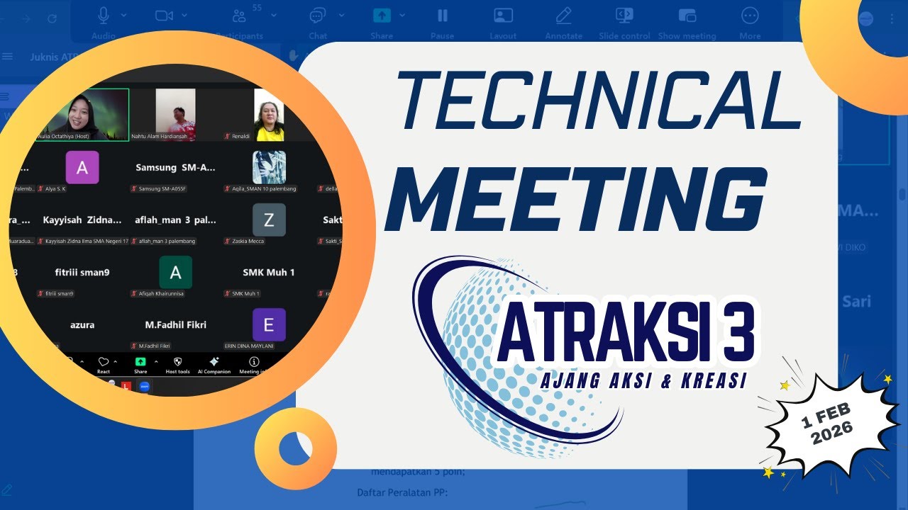 Recording - Technical Meeting Lomba ATRAKSI 3