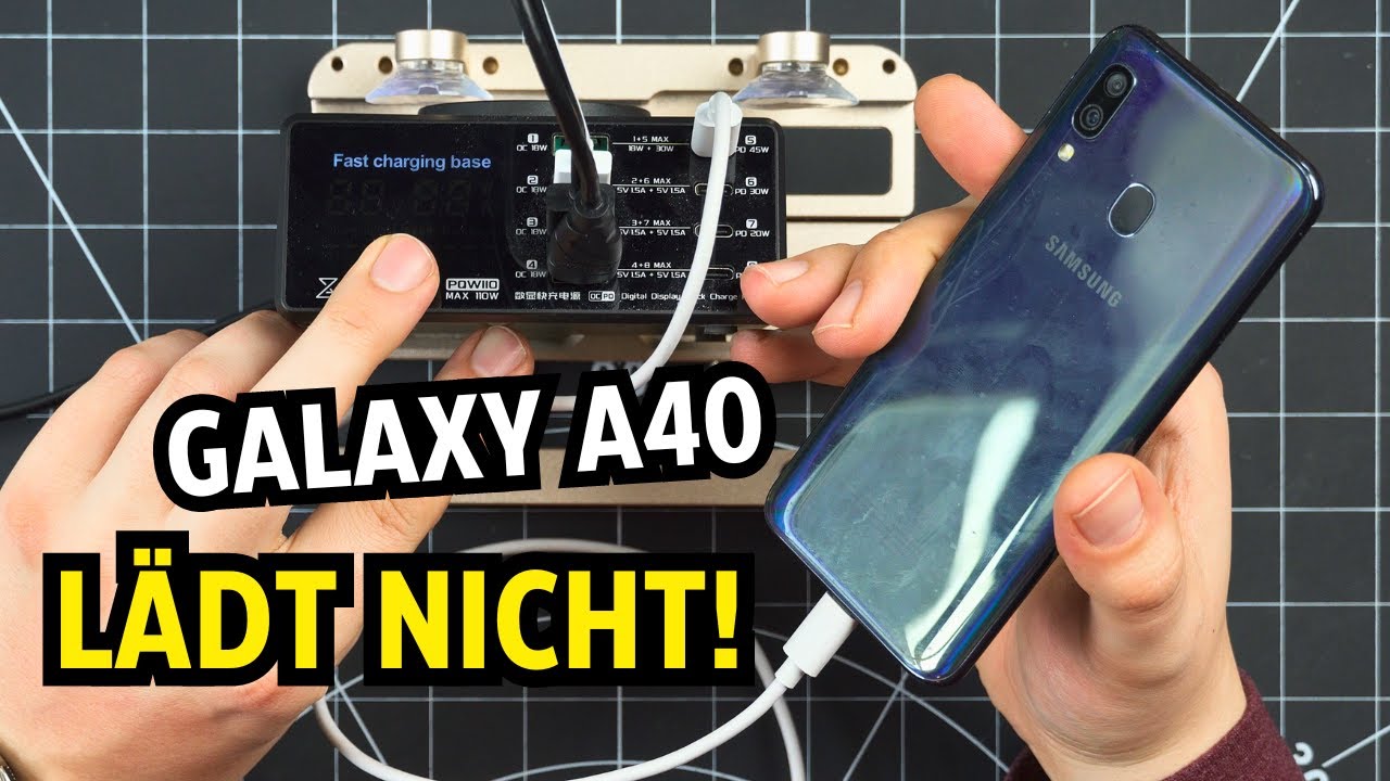 Samsung Galaxy A40 LÄDT NICHT mehr auf - So konnte ich den FEHLER beheben!