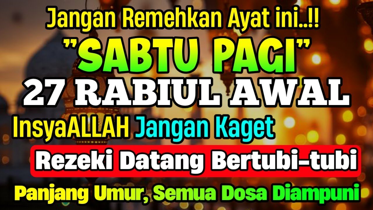 🔴LANGSUNG DIKABULKAN..‼️CUKUP PUTAR SEKALI DAN DENGARKAN, 100 RIBU MALAIKAT TURUN | REZEKI LANCAR