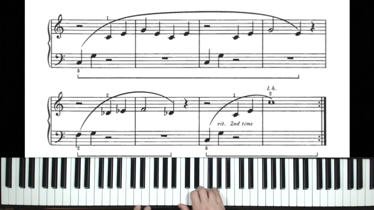 31. Bastien - Livello 1 - Preludio mattutino - piano tutorial by Antonio De Angelis