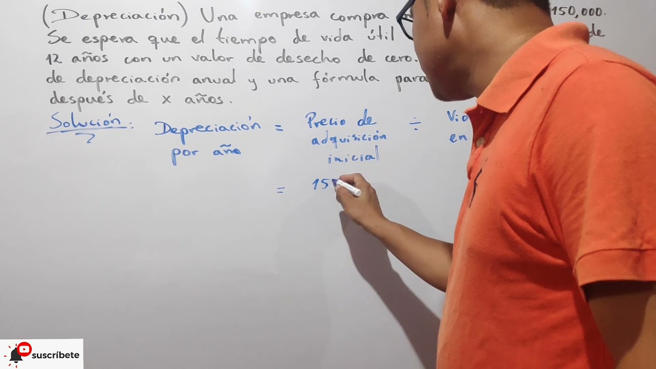CÁLCULO DE LA DEPRECIACIÓN DEL COSTO DE UNA MAQUINARIA DESPUÉS DE X AÑOS