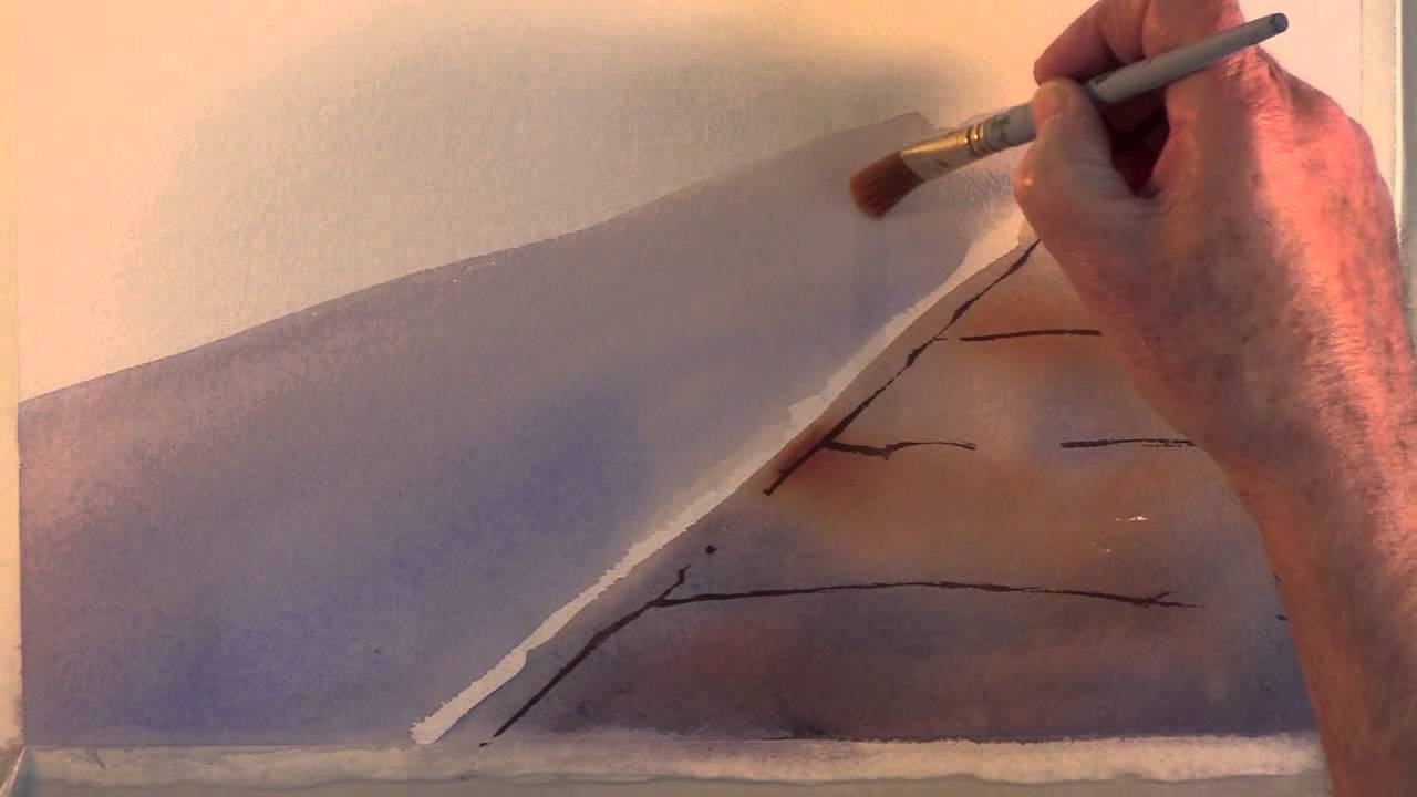 Painting Puddles in Watercolor