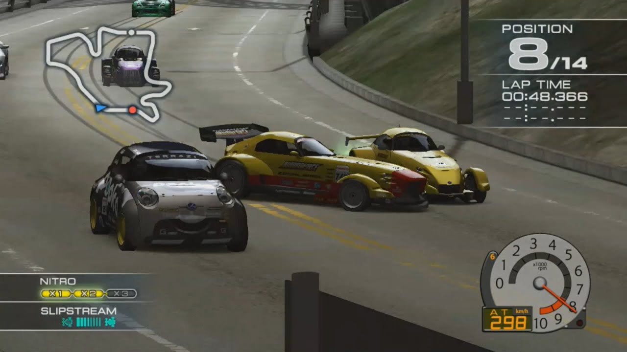 Ridge Racer 7 Maker's Trial SOLVALOU with StarnoseCmplete at Highland Cliffs R [Spectator view]
