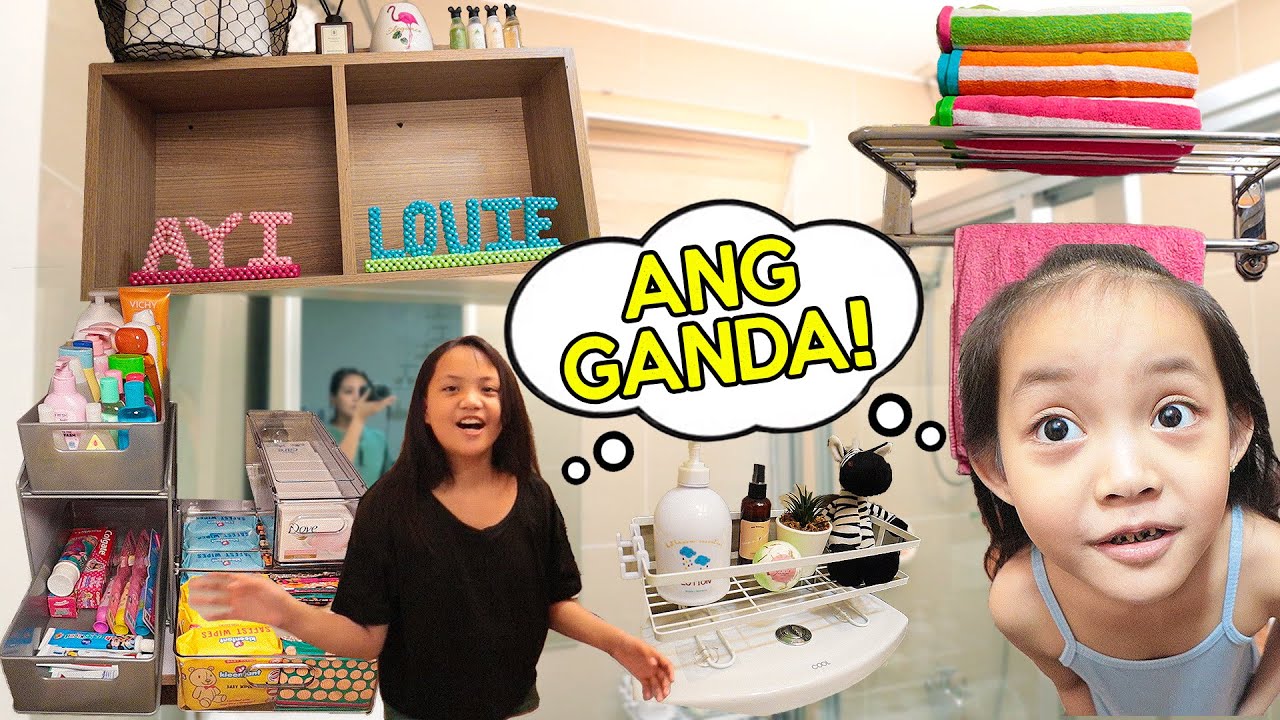 KIDS BATHROOM REVEAL! Paano ko inorganize? | AustriaFamilyVlogs