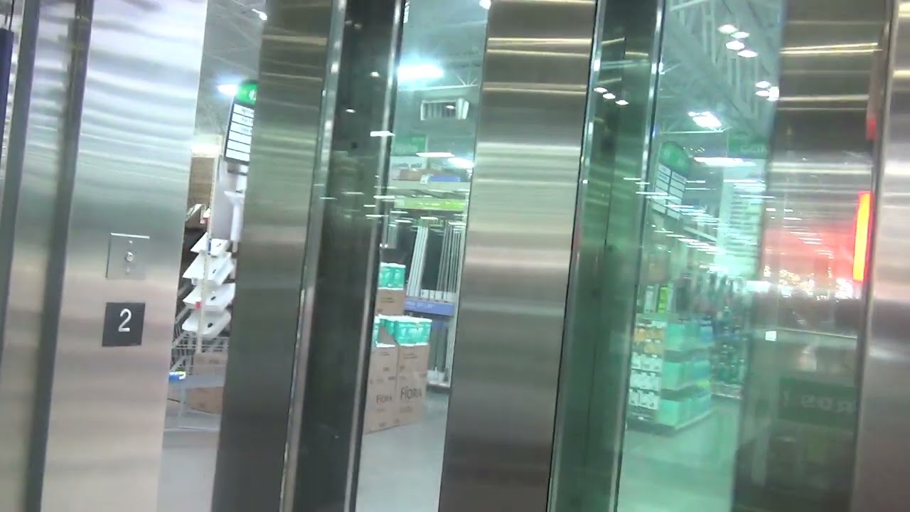 Epic MEI/Schindler Hydraulic Glass Elevator @ Menards - Melrose Park, IL