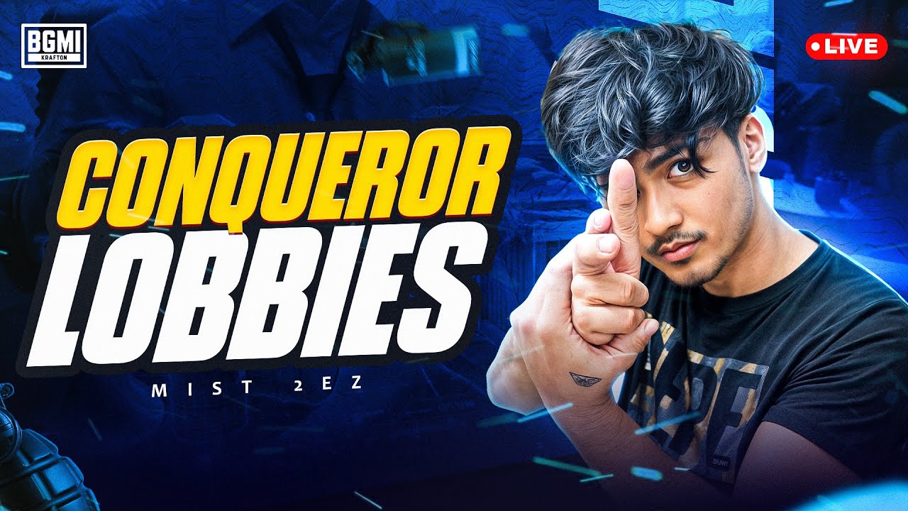 TOP 3 TODAY? | CONQUEROR RANK PUSH | BGMI LIVE | MIST 2EZ LIVE