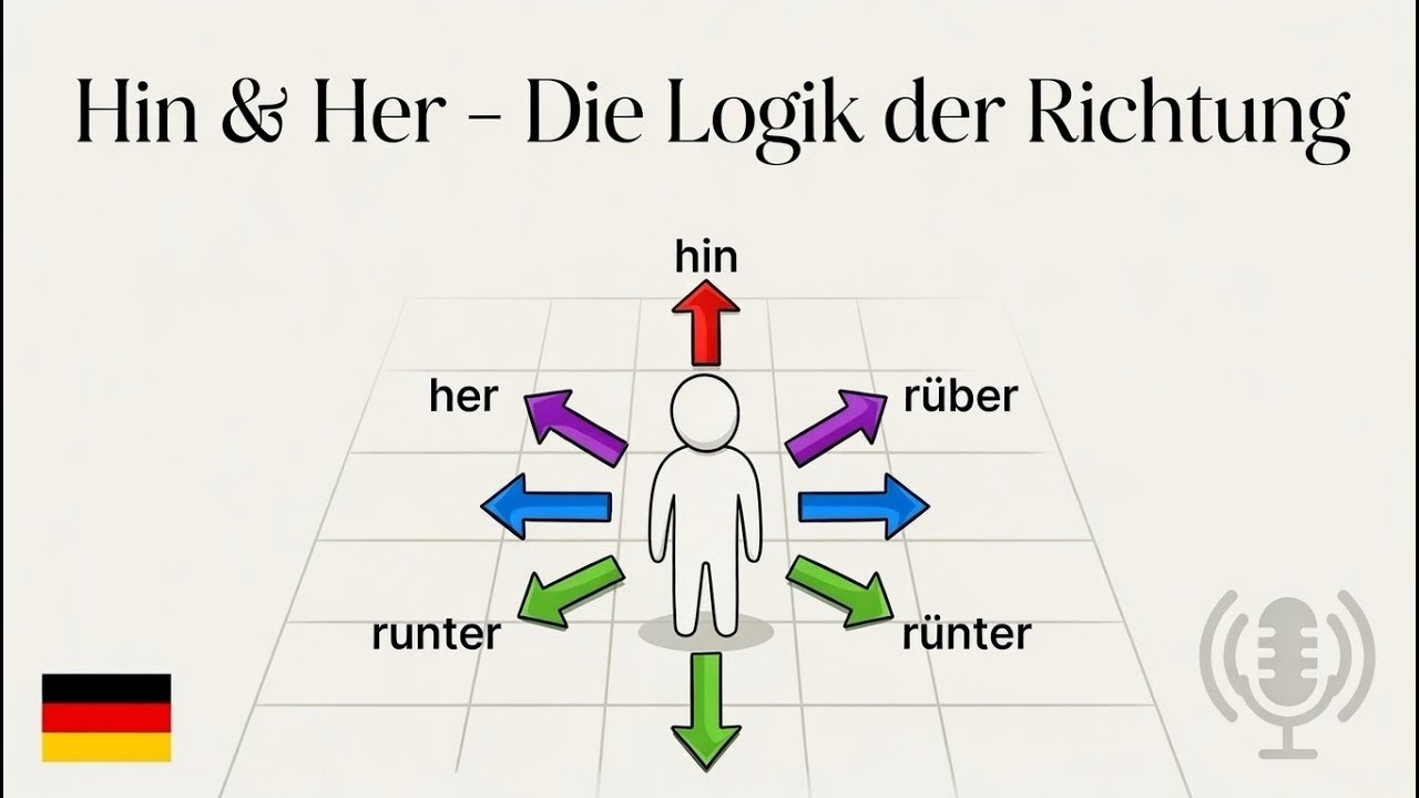 Deutsch lernen 🎧 | Hin & Her sind kein Chaos – So denkt Deutsch über Bewegung