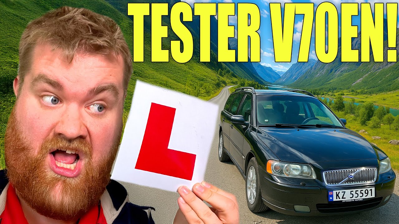 KJØRER V70EN PÅ TEST TUR!
