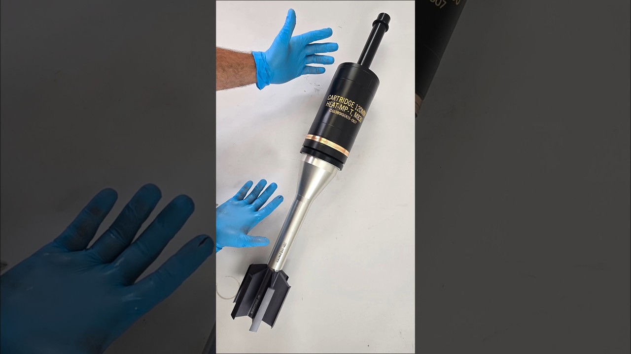 ABRAMS BRINGING THE HEAT! 120mm M830 High Explosive Anti-Tank Multi-Purpose Tracer Round #army #edc