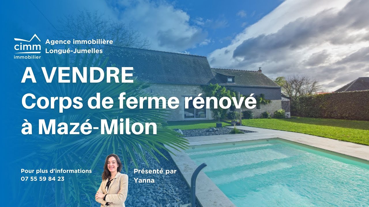Charmant corps de ferme à vendre sur la commune de Mazé-Milon