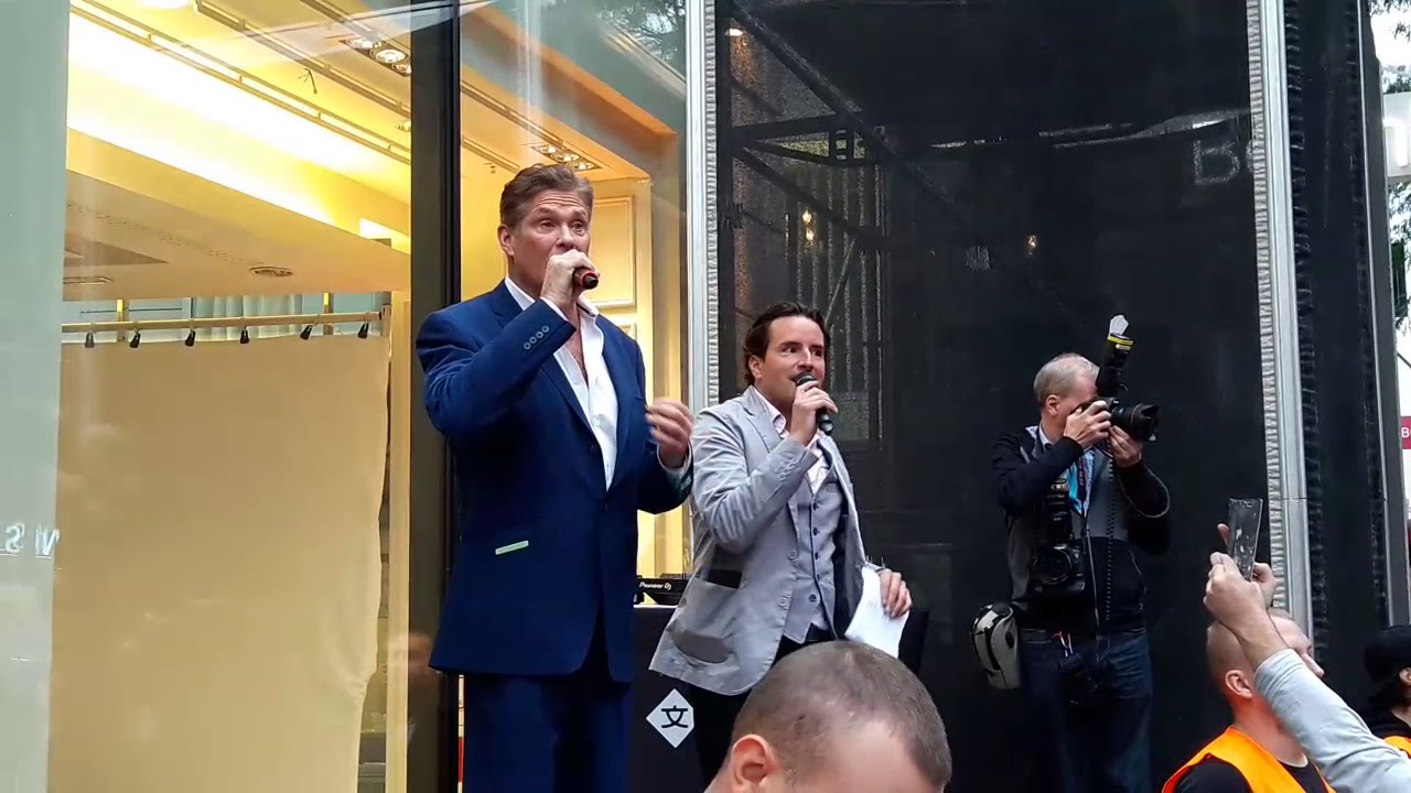 David Hasselhoff talks about new Knight Rider project produced by Netflix - 02.09.2017 Vienna