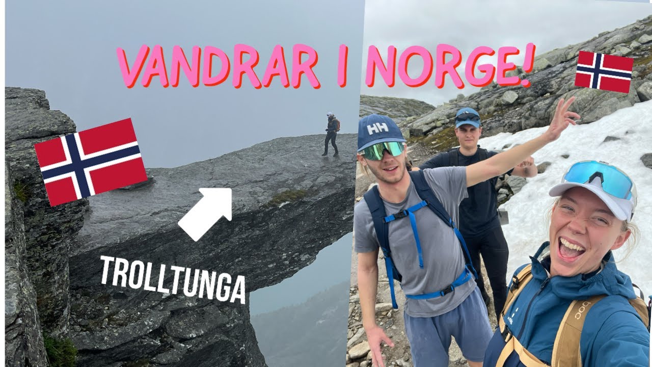VI VANDRAR TILL TROLLTUNGA OCH CAMPAR MED BILTEMA TÄLT!