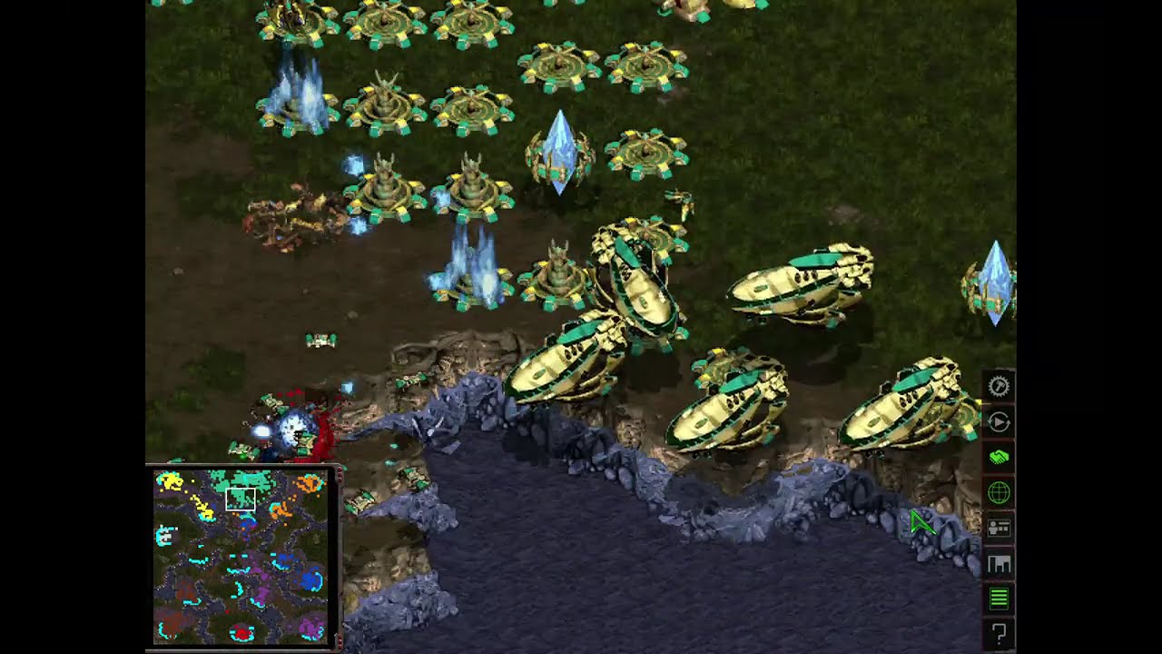 1 Protoss vs 7 Zergs... But I Only Hunt Overlords with Corsairs 😂 (Troll Win)