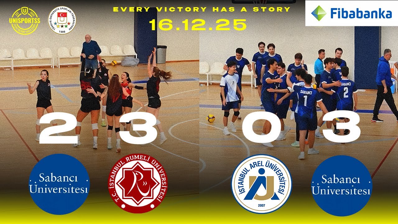TÜSF İSTANBUL VOLEYBOL 1.LİGİ 16 ARALIK GENEL ÖZET