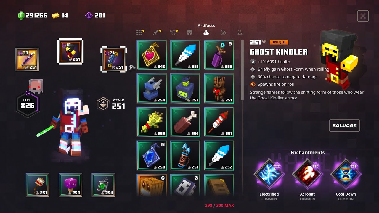 Minecraft Dungeons Phantom Trapper Build Apoc+25 Fiery Forge