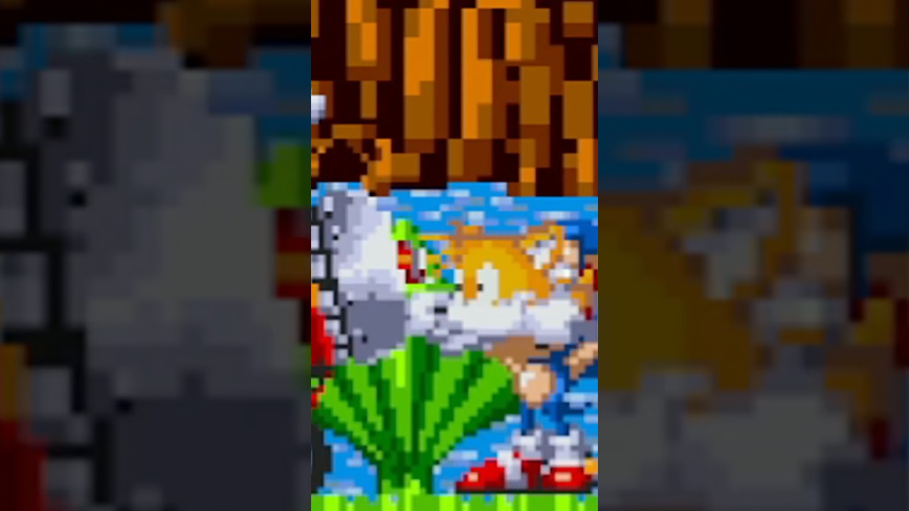 Sonic.EXE shows tails airplane up close 