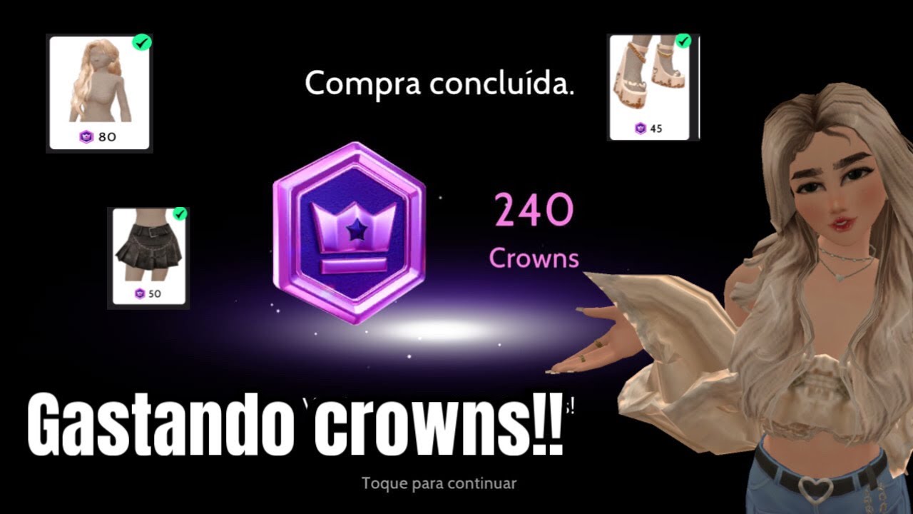 PRIMEIRO VÍDEO GASTANDO CROWNS!!!❤️🫶🏻 / Avakin life / 2024