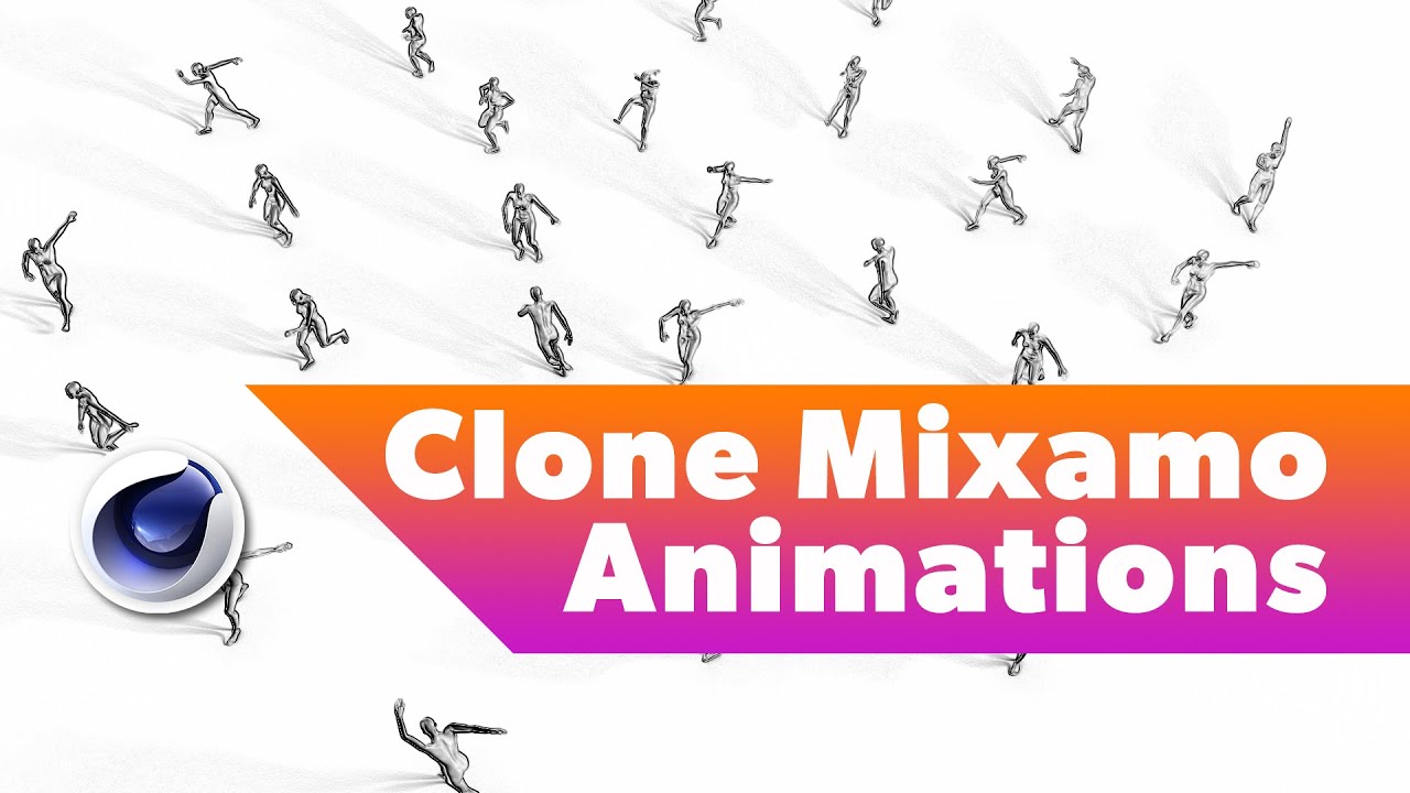 C4D Tutorial - Clone Mixamo Characters