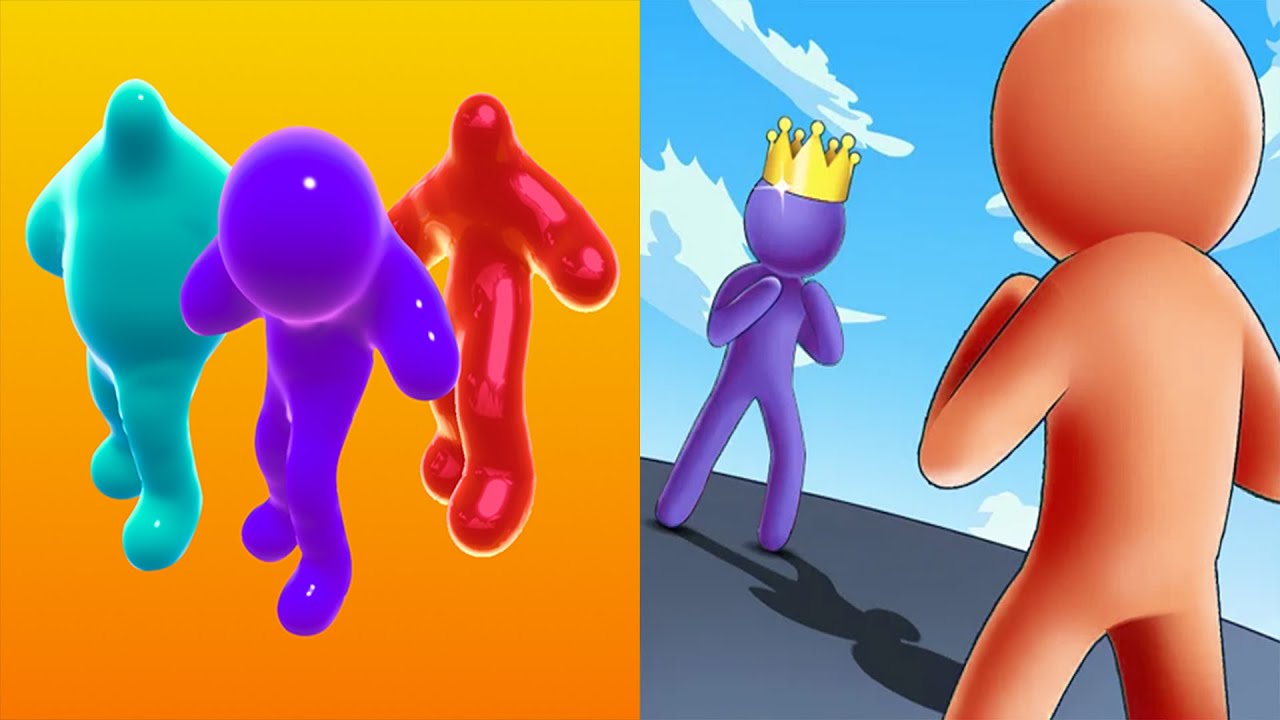 Blob Runner 3D VS Giant Rush  - All Levels Gameplay Android, ios (Part 2)