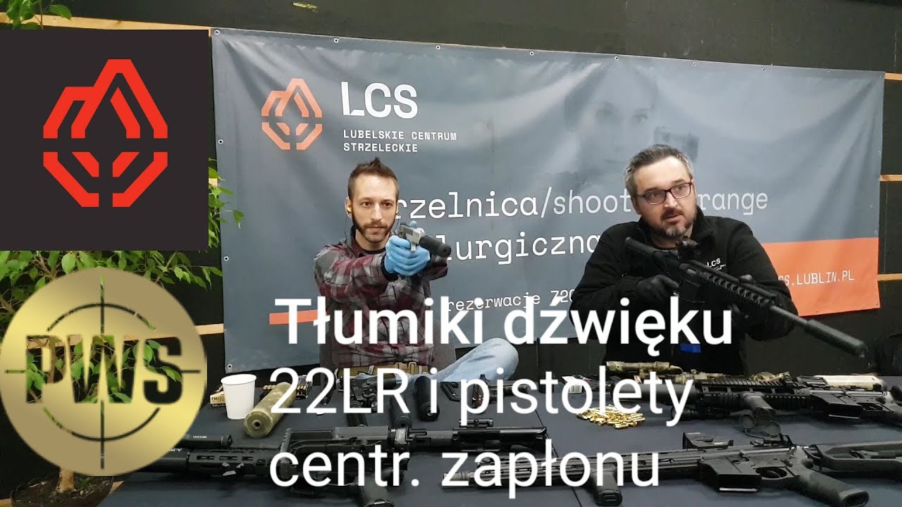 Tłumiki huku / dźwięku - broń 22LR i pistolety centralny zapłon