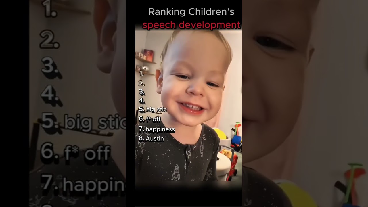 Ranking children's speech development