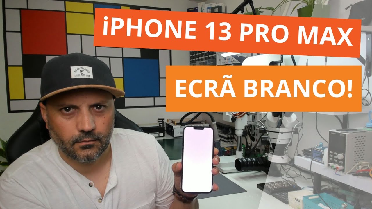 iPhone 13 Pro Max com o Ecrã Branco! White Screen!
