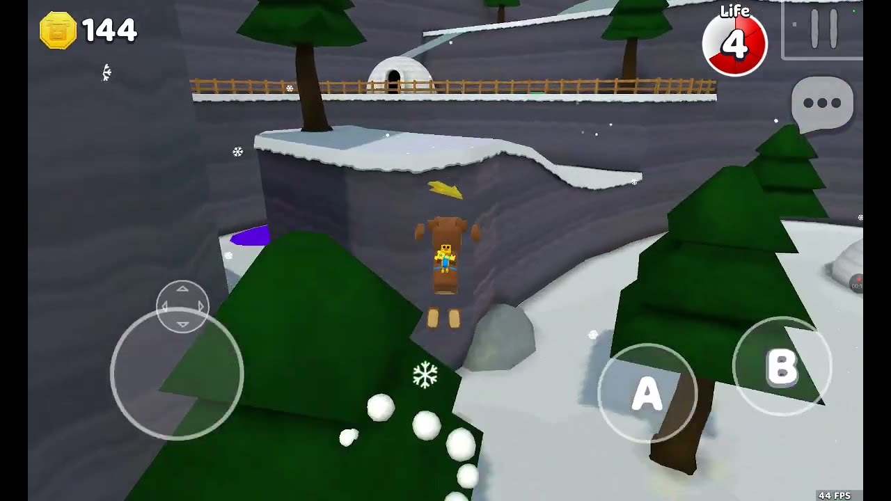 l Super bear adventure  party 3l مش عارف احل لغز مود الثلج ده صعب قوي❄️⛄️☃️🥶🤯