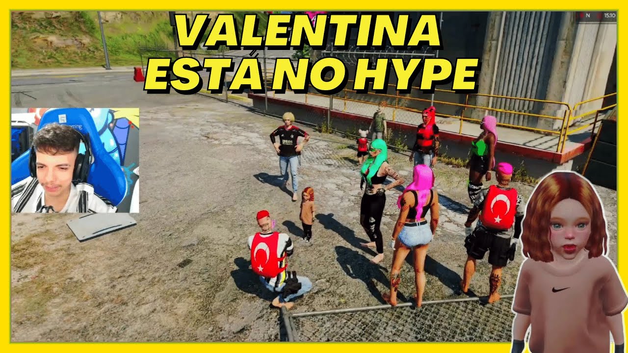 VALENTINA FILHA DO BK NO CDA CHEGOU NO HYPE - BKINHO RP CLIP'S