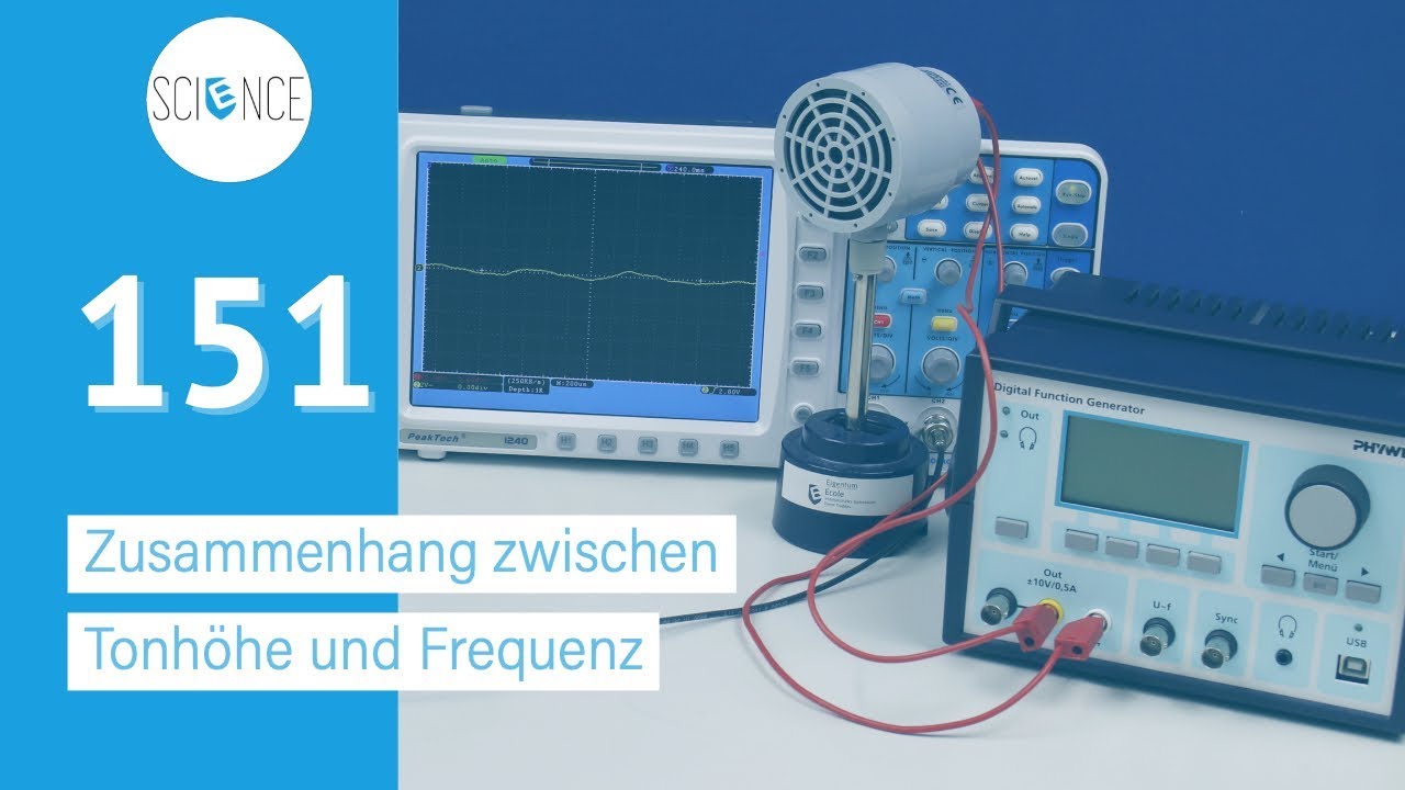 Schall - Zusammenhang zwischen Frequenz und Tonh&ouml;he - Experiment