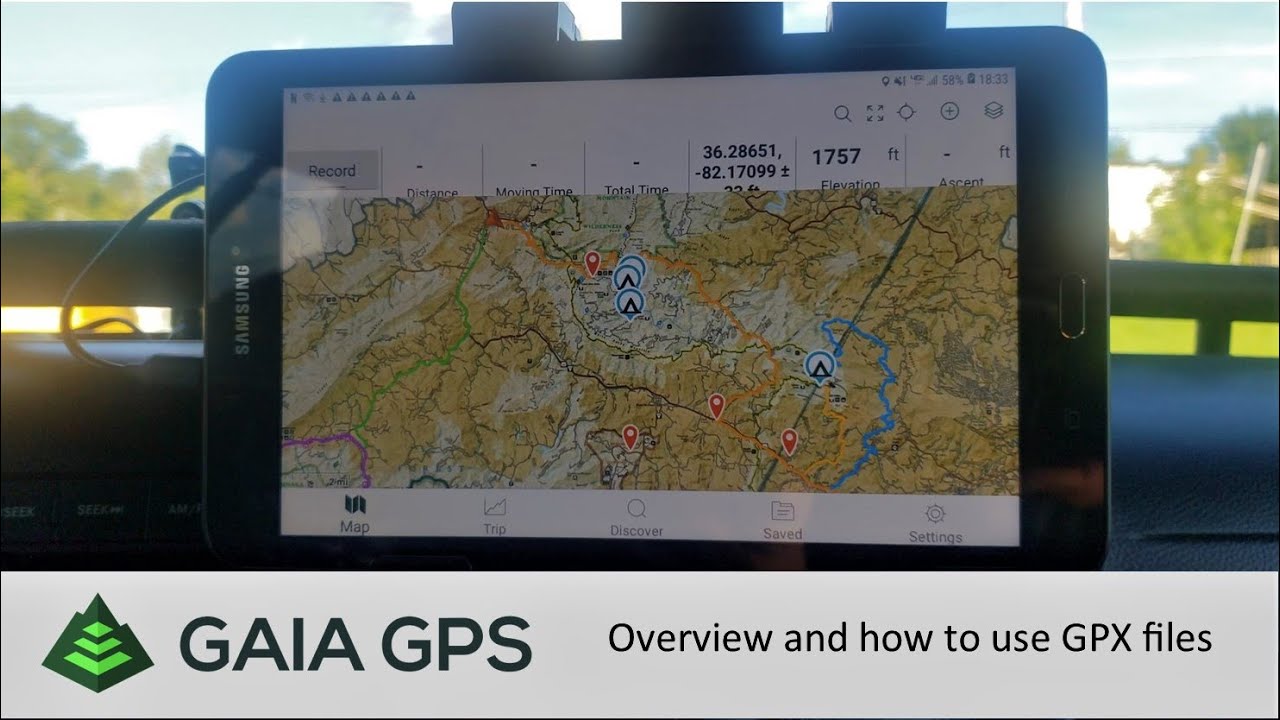 An overview of Gaia GPS and how to import gpx files