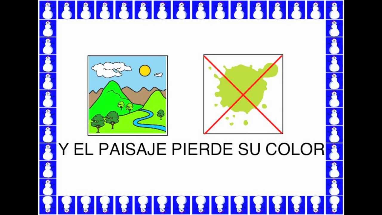 CANCIÓN ES INVIERNO. CON PICTOGRAMAS