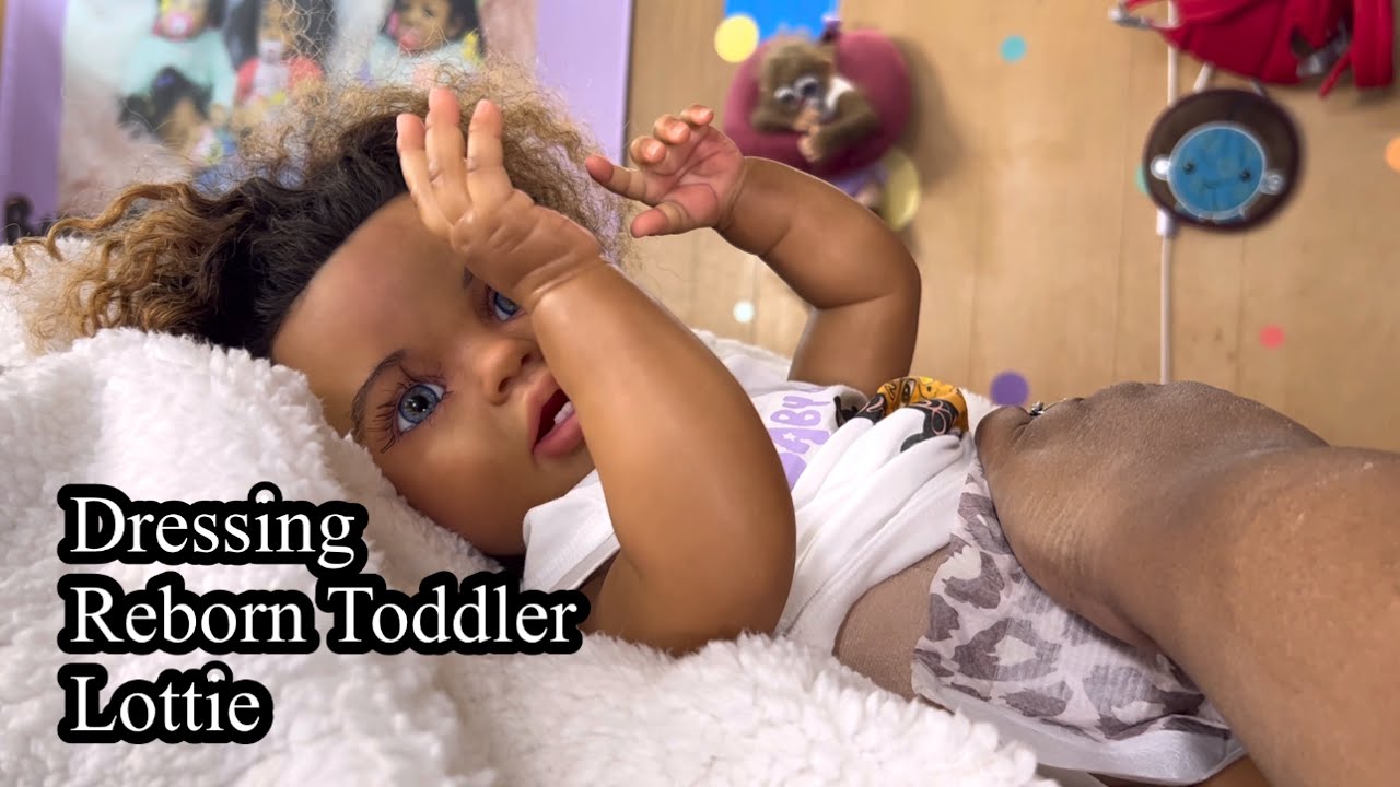 Dressing reborn toddler Lottie in outfit of the day