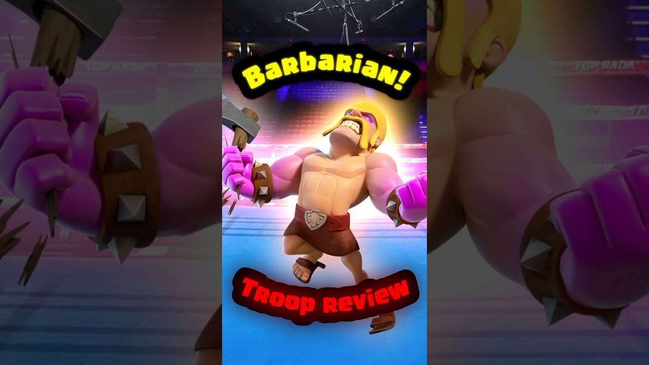 Barbarian Troop Review! #clashofclans #uptowndog #coc #barbarian