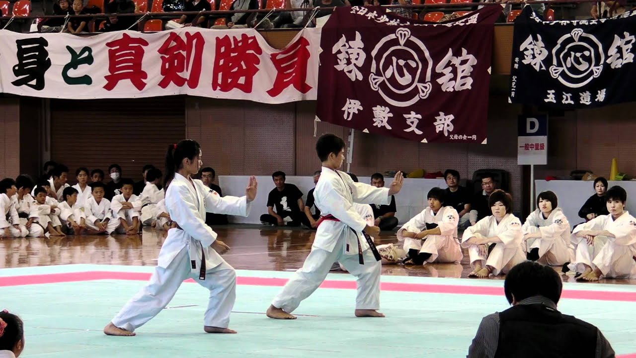 錬心舘　鹿児島県第50回記念大会　小学生高学年『型』決勝！　20120503