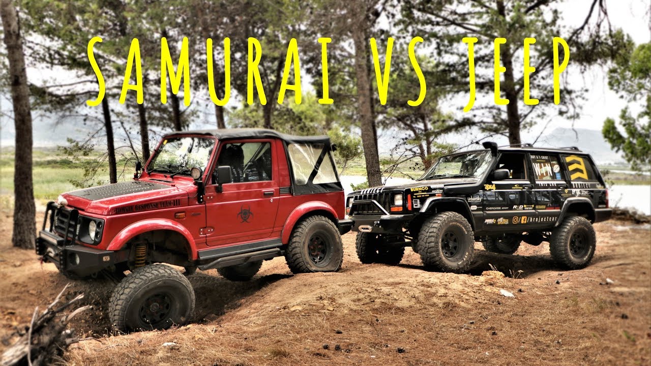 SUZUKI SAMURAI & JIMNY VS JEEP XJ @ GEARUP!
