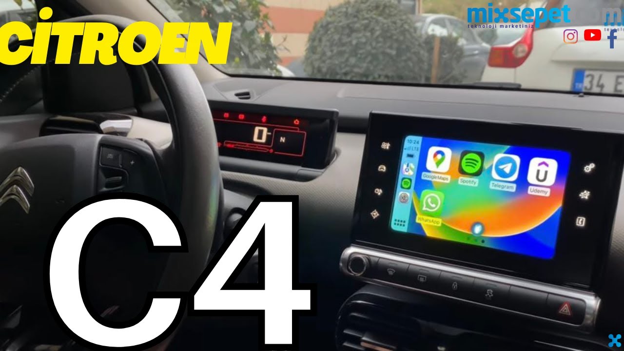 CİTROEN C4 (SMEG) CARPLAY ANDROİDAUTO İNTERFACE! #citroen smeg