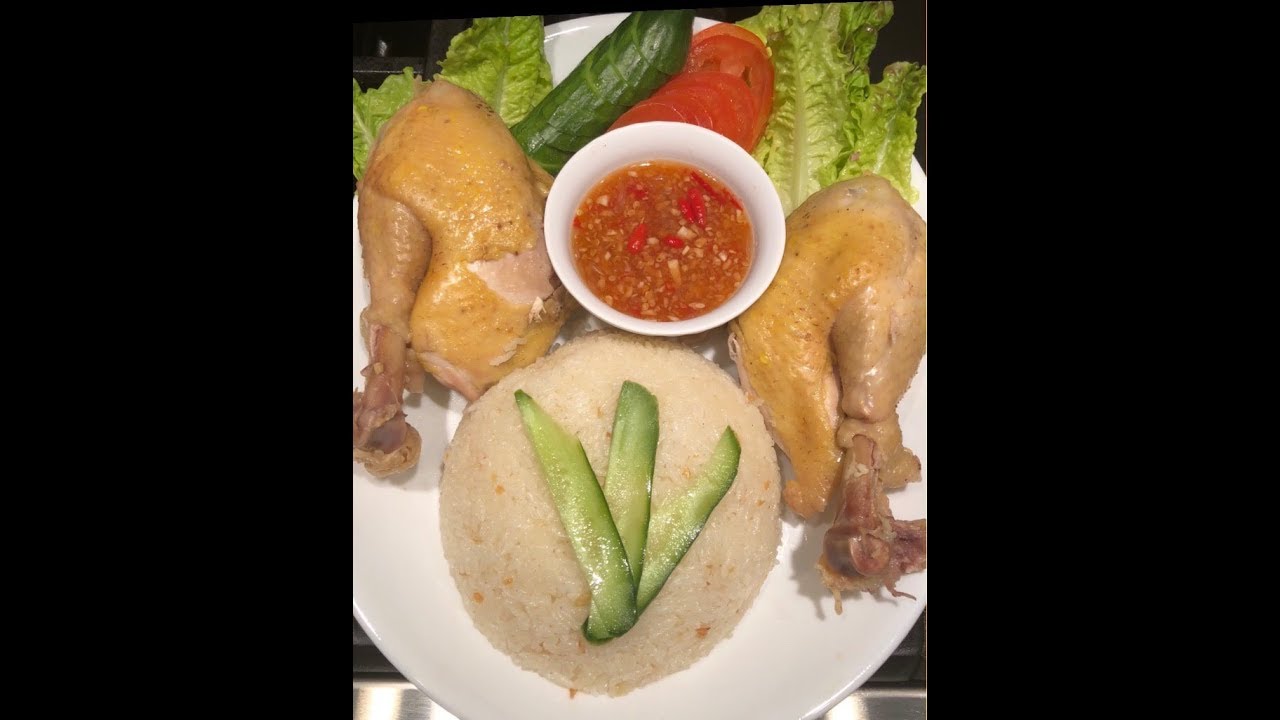 khmer food -Rice Chicken Hainanese បាយមាន់
