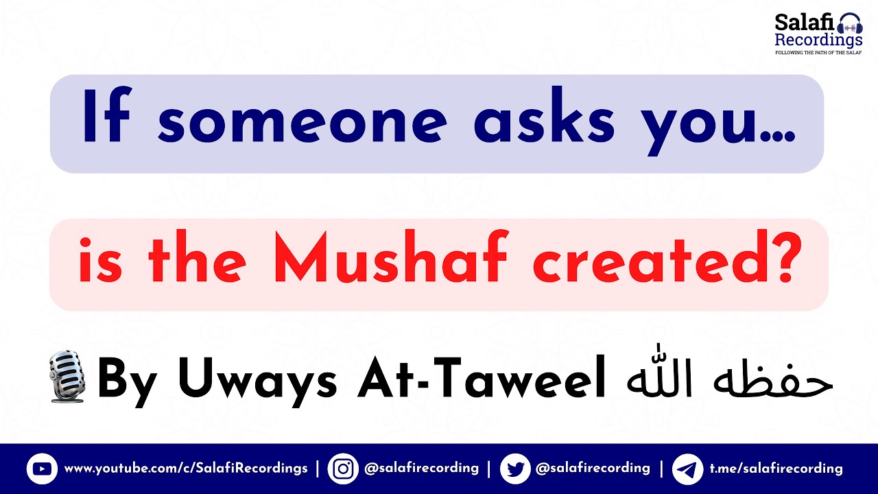 If someone asks you, 