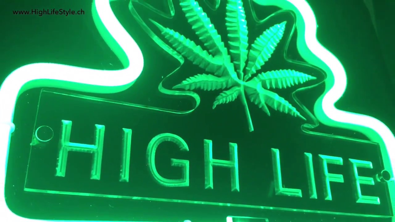 High Life Neon Sign by HighLifeStyle.ch