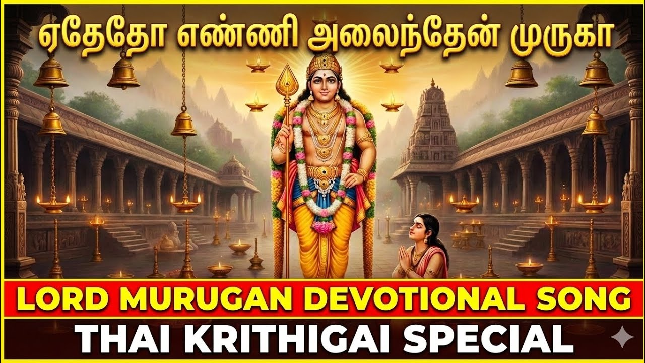 Lord Muruga song | ஏதேதோ எண்ணி | Mohanam | தை கிருத்திகை சிறப்பு பாடல் | Periyasamy Thooran
