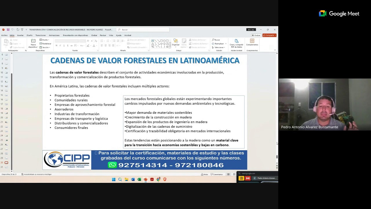 📚 *SESIÓN:* 🛑 *TRANSFORMACIÓN Y COMERCIALIZACIÓN DE RECURSOS MADERALES* 🛑